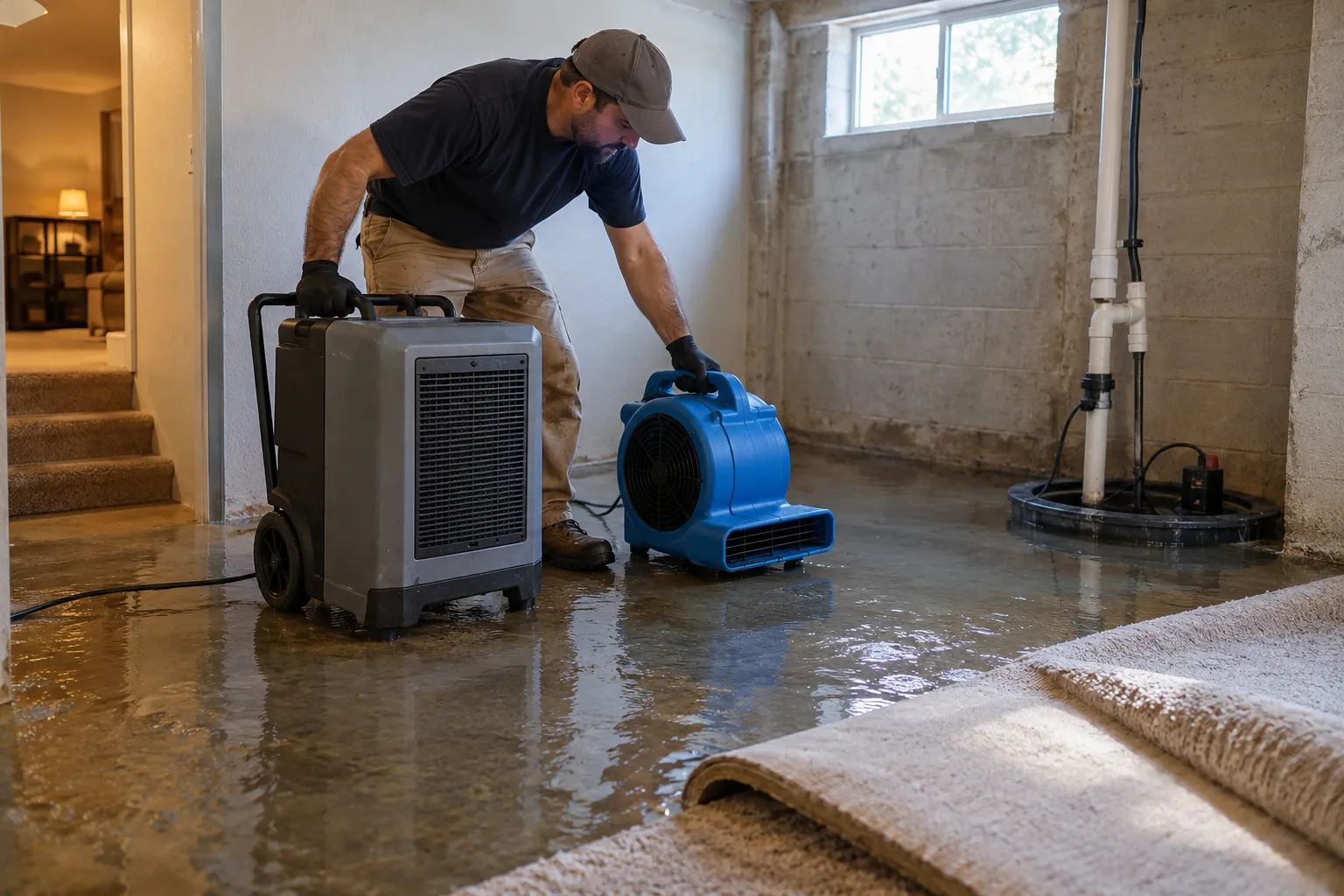 Flooded Basement Cleanup in Oklahoma City, OK